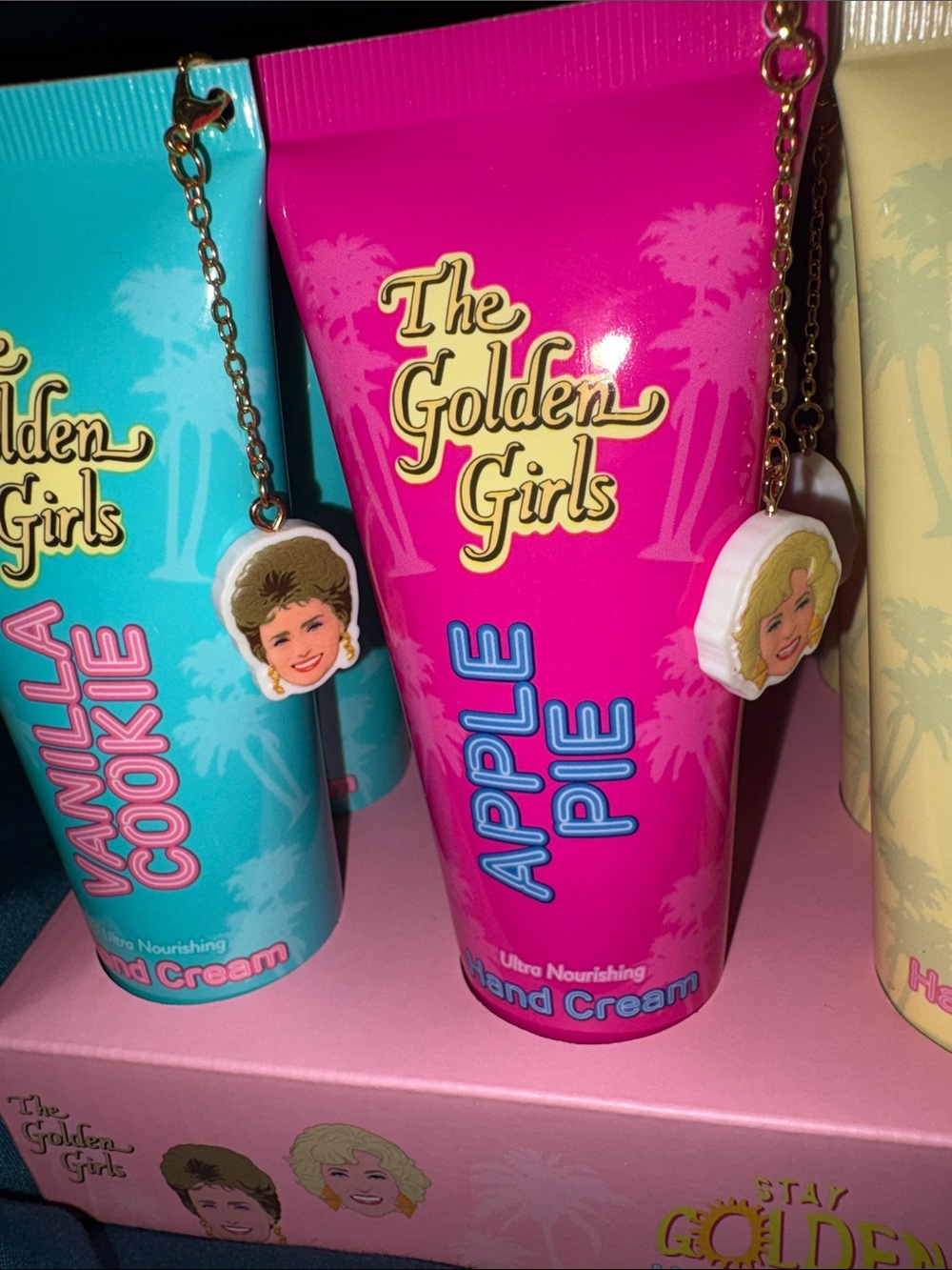 4 Piece Set - The Golden Girls Hand Creams w/ Charms - 2.5 fl oz - Picture 2 of 14